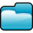 Folder Open Blue Icon
